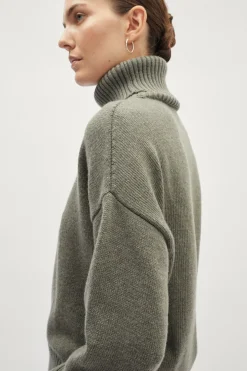 Pull à col roulé en Laine