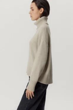 Pull à col roulé en Laine