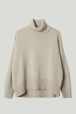 Pull à col roulé en Laine