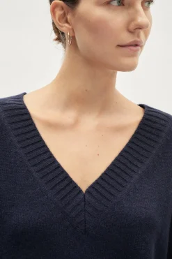 Pull avec col V en ReCashmere