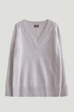 Pull avec col V en ReCashmere