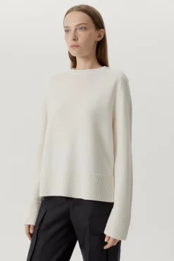 Pull carré en Laine Mérinos