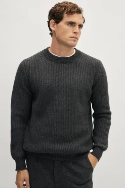 Pull côtelé en ReCashmere
