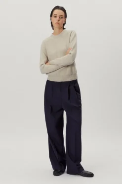 Pull en maille de Laine côtelée
