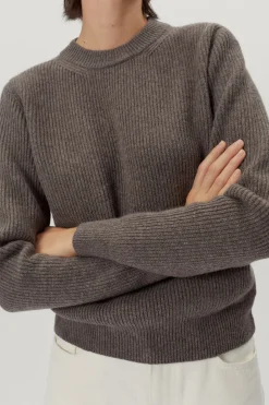 Pull en maille de Laine côtelée