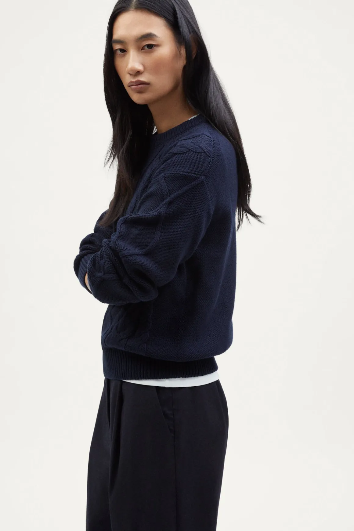 Pull tricoté en Coton biologique Aran