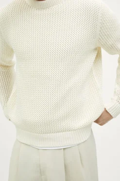 Pull tricoté en Coton biologique Filet