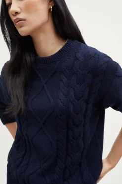 Pull tricoté en Coton biologique Aran