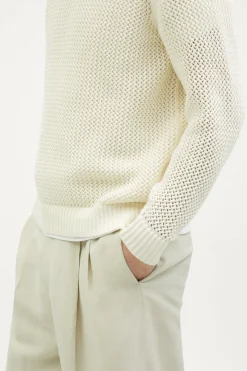 Pull tricoté en Coton biologique Filet