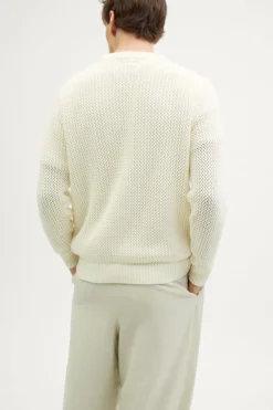 Pull tricoté en Coton biologique Filet