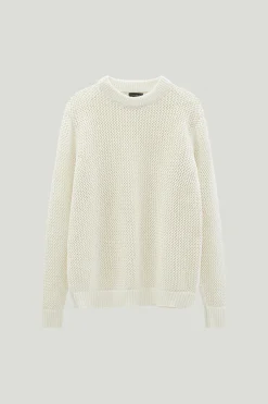 Pull tricoté en Coton biologique Filet