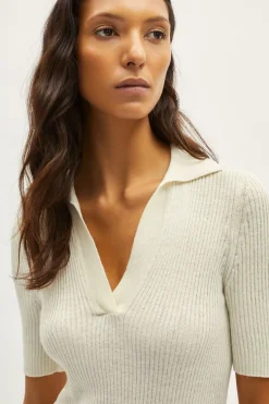Robe polo en Lin et Coton