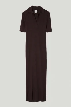 Robe polo en Lin et Coton