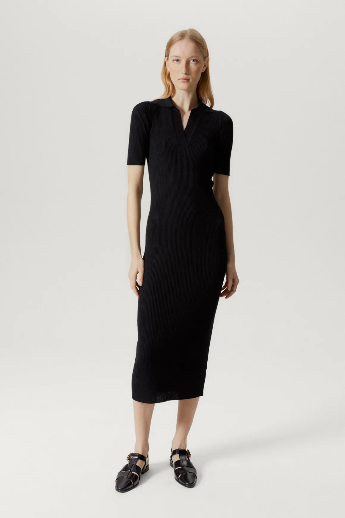 Robe polo en Lin et Coton