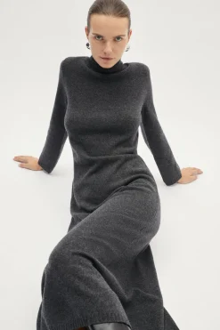 Robe évasée en laine