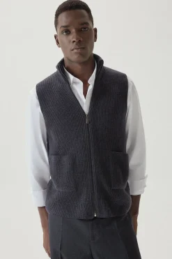 Smanicato in Lana Merino con Zip