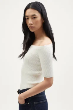 Top sans épaules en Coton biologique