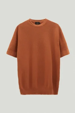 T-shirt à mailles côtelées en Coton Biologique - Version imparfaite