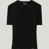 T-shirt à mailles côtelées en Laine ultra douce - Version imparfaite