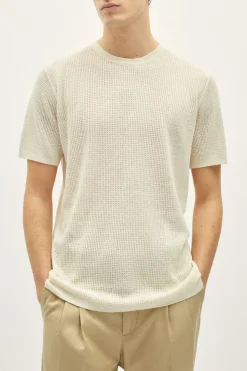 T-shirt en crochet de Lin et Coton - Version imparfaite