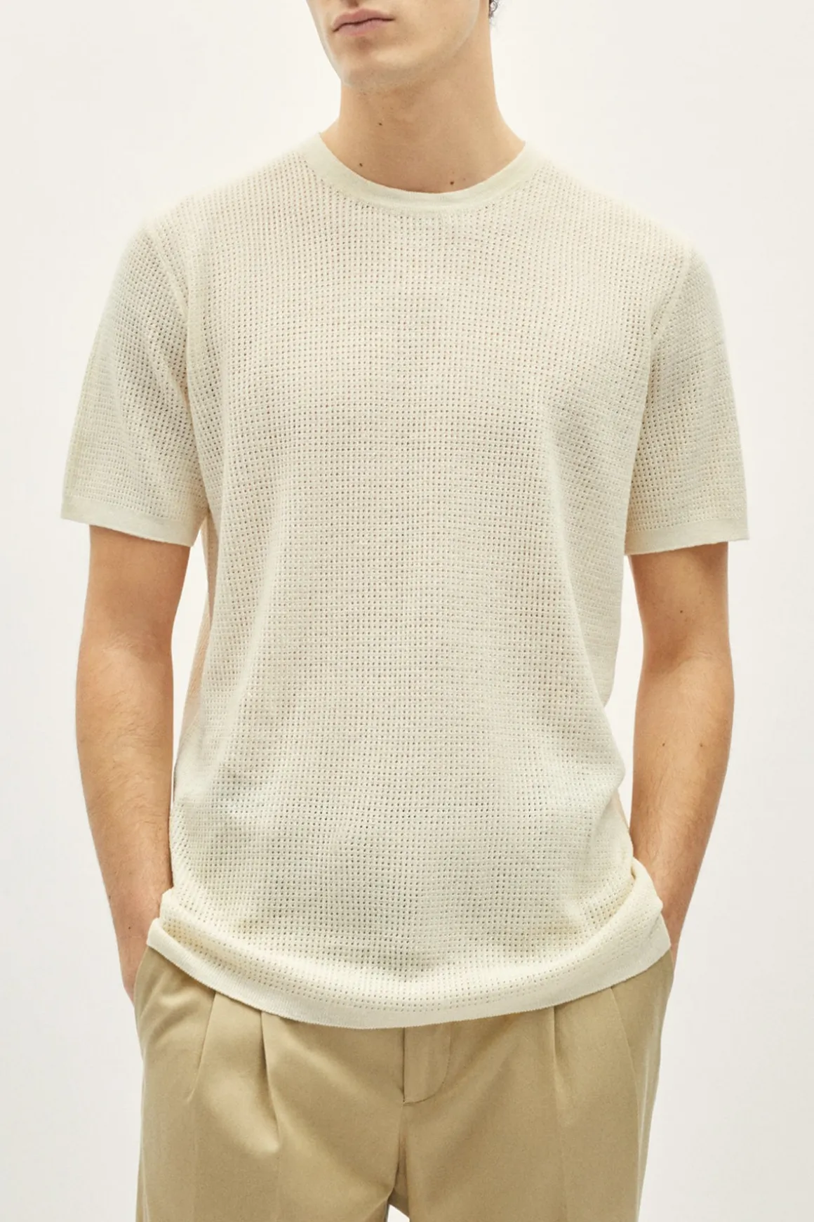 T-shirt en crochet de Lin et Coton - Version imparfaite