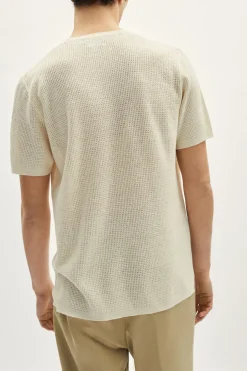 T-shirt en crochet de Lin et Coton - Version imparfaite
