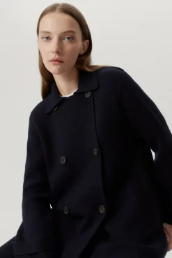 Veste à double boutonnage en Laine Mérinos