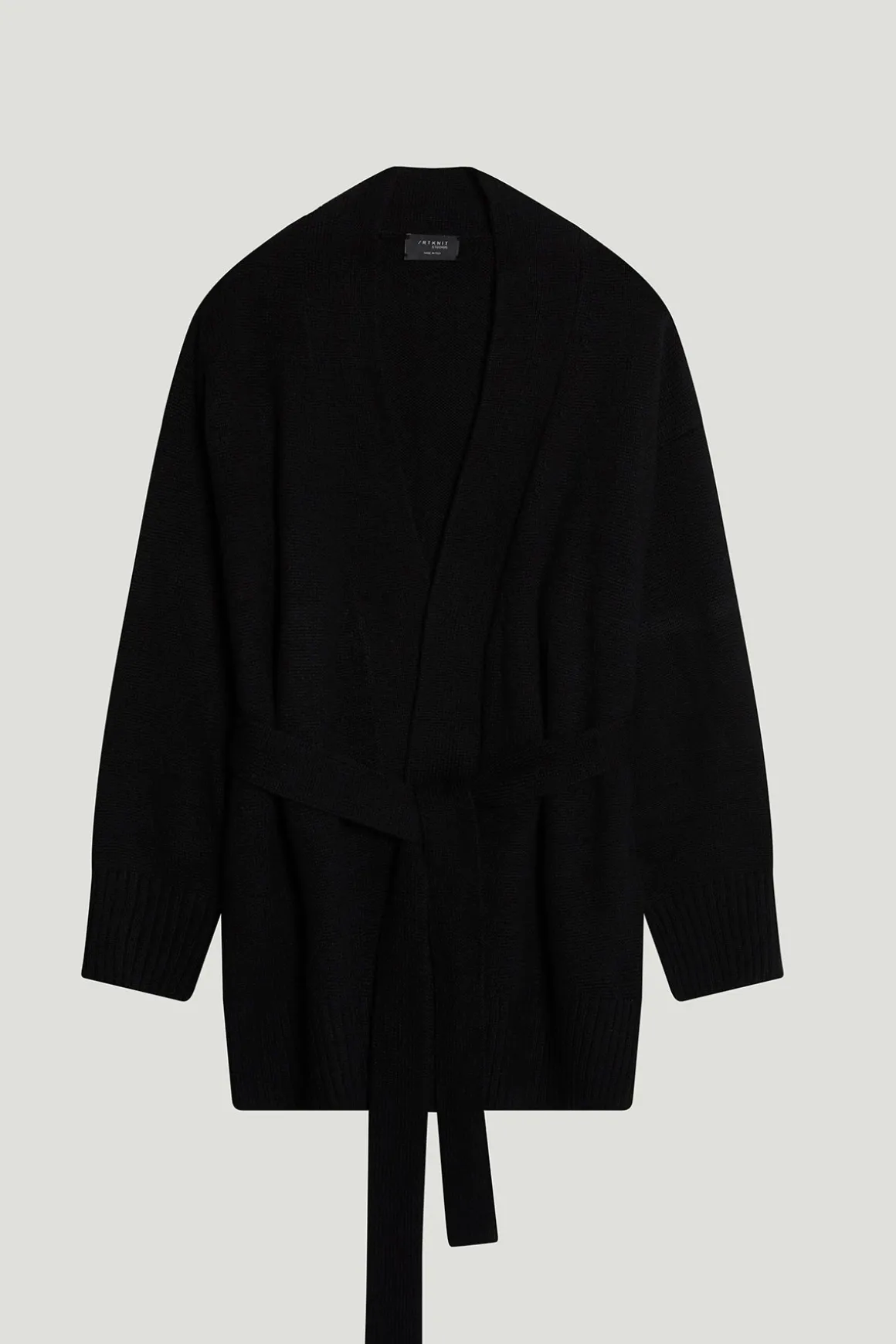 Veste ceinturée en ReCashmere