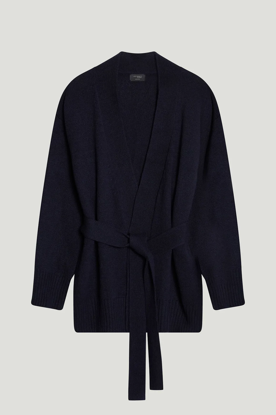 Veste ceinturée en ReCashmere
