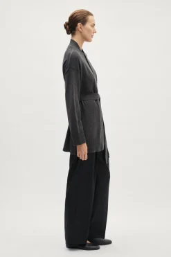 Veste ceinturée en ReCashmere
