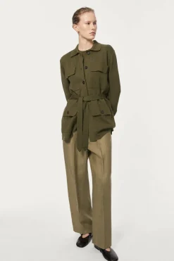 Veste saharienne en Lin et Coton