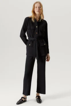 Veste saharienne en Lin et Coton
