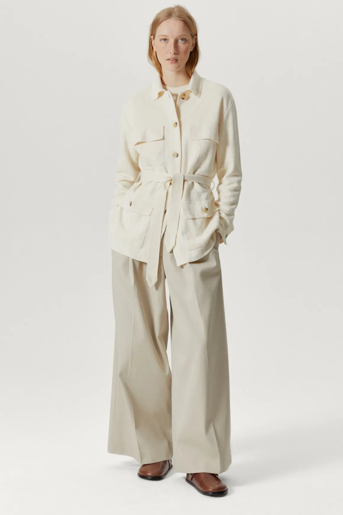Veste saharienne en Lin et Coton