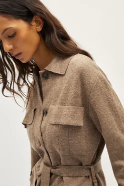 Veste saharienne en Lin et Coton