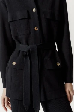Veste saharienne en Lin et Coton
