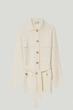 Veste saharienne en Lin et Coton