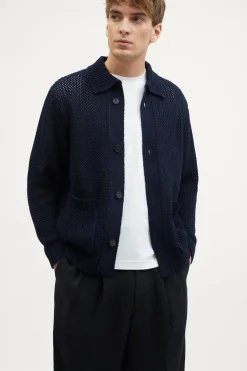 Veste tricotée en Coton biologique Filet
