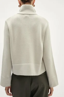 Veste zippée en laine mérinos
